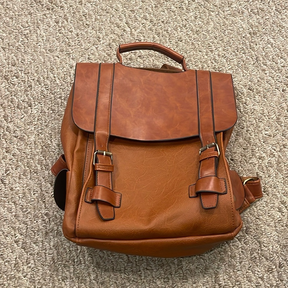 OLIVES VEGAN LEATHER BACKPACK